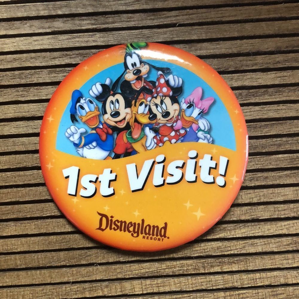 DISNEYLAND RESORT 1st. VISIT BUTTON - Picture 2 of 3